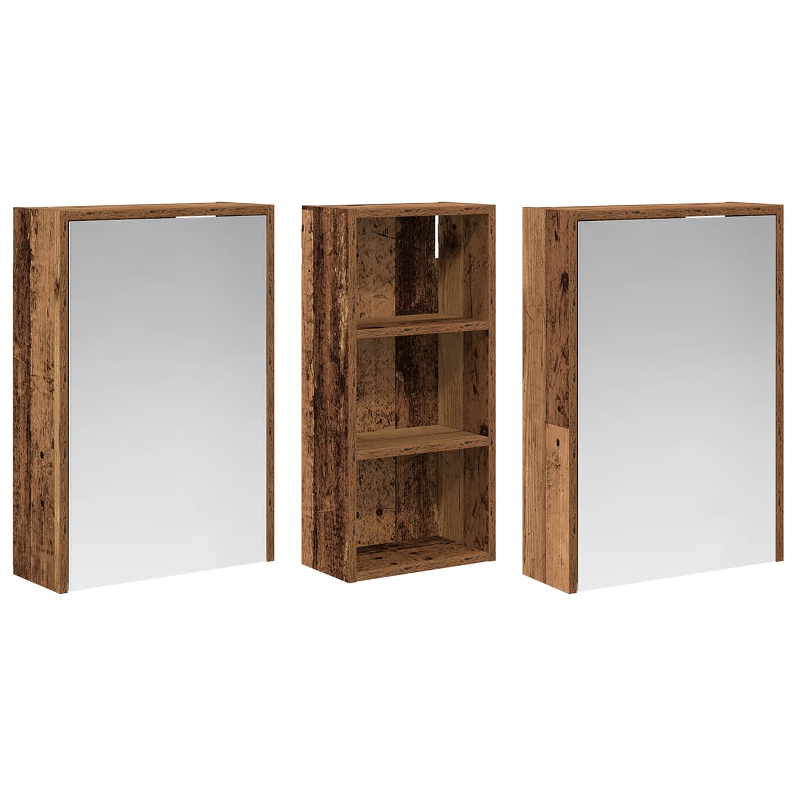 Σετ Ντουλαπιών Μπάνιου 3 pcs 116 x 16 x 62,5 εκ. - Pakobazaar