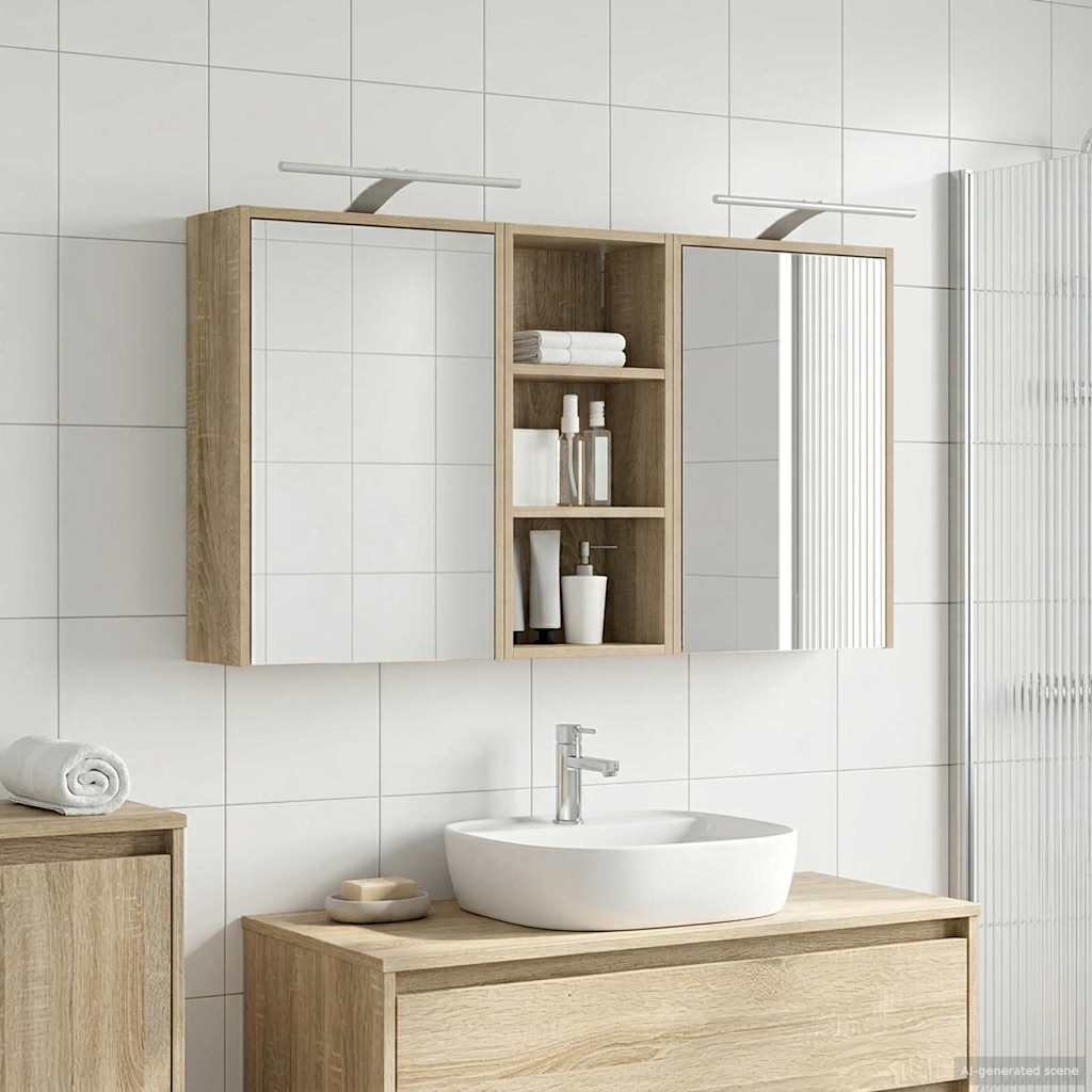 Σετ Ντουλαπιών Μπάνιου 3 pcs 116 x 16 x 62,5 εκ. - Pakobazaar