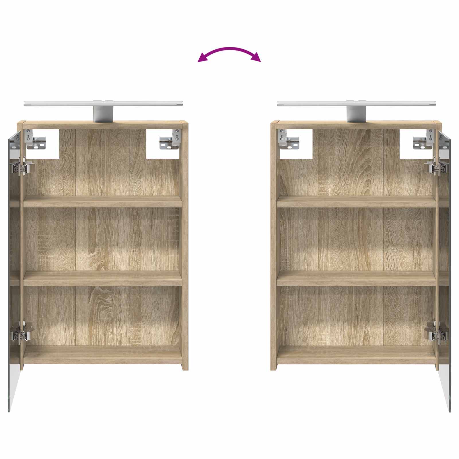 Σετ Ντουλαπιών Μπάνιου 3 pcs 116 x 16 x 62,5 εκ. - Pakobazaar