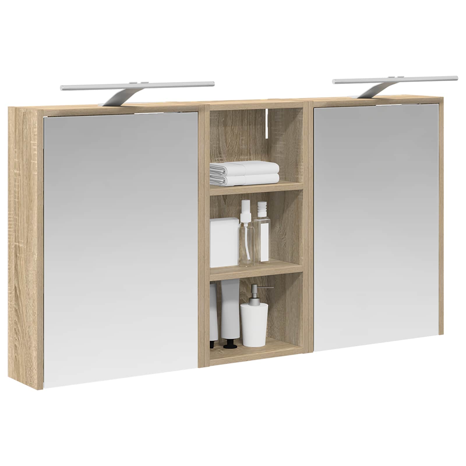 Σετ Ντουλαπιών Μπάνιου 3 pcs 116 x 16 x 62,5 εκ. - Pakobazaar