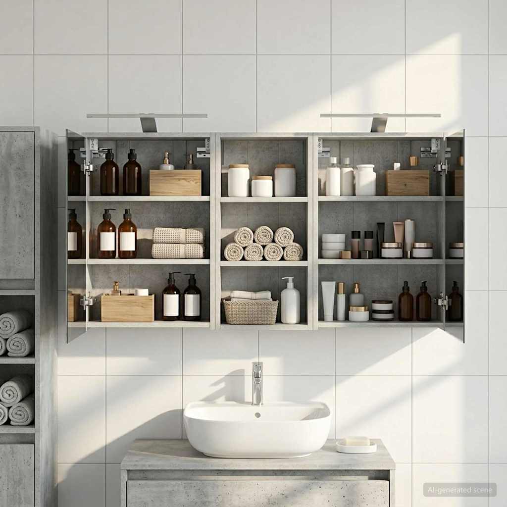 Σετ Ντουλαπιών Μπάνιου 3 pcs 116 x 16 x 62,5 εκ. - Pakobazaar