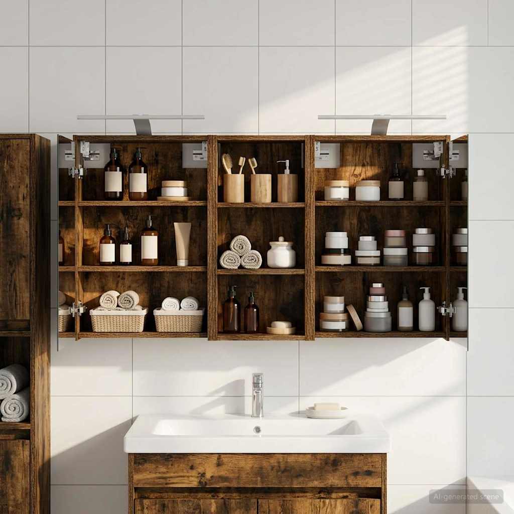 Σετ Ντουλαπιών Μπάνιου 3 pcs 116 x 16 x 62,5 εκ. - Pakobazaar