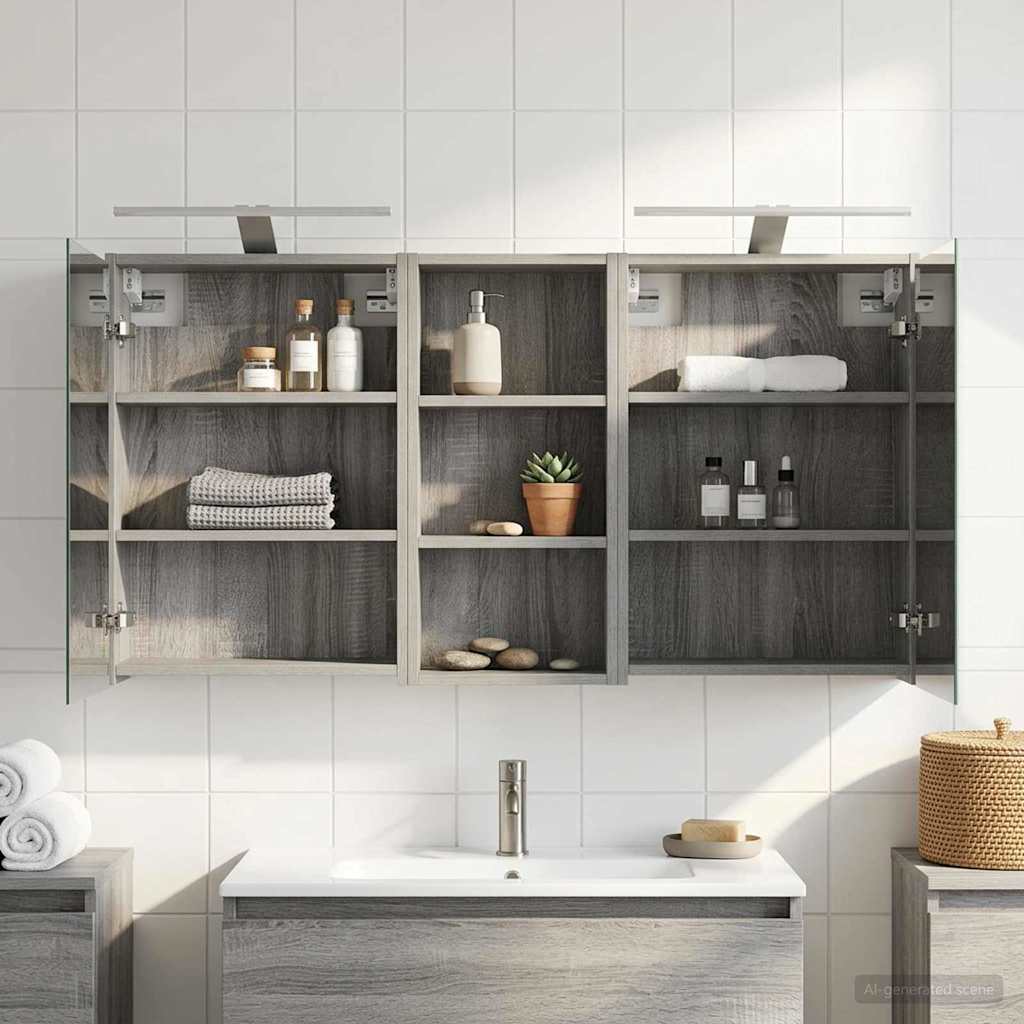 Σετ Ντουλαπιών Μπάνιου 3 pcs 116 x 16 x 62,5 εκ. - Pakobazaar