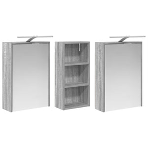 Σετ Ντουλαπιών Μπάνιου 3 pcs 116 x 16 x 62,5 εκ. - Pakobazaar