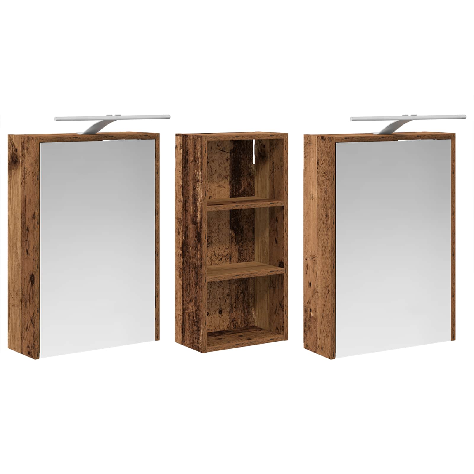Σετ Ντουλαπιών Μπάνιου 3 pcs 116 x 16 x 62,5 εκ. - Pakobazaar