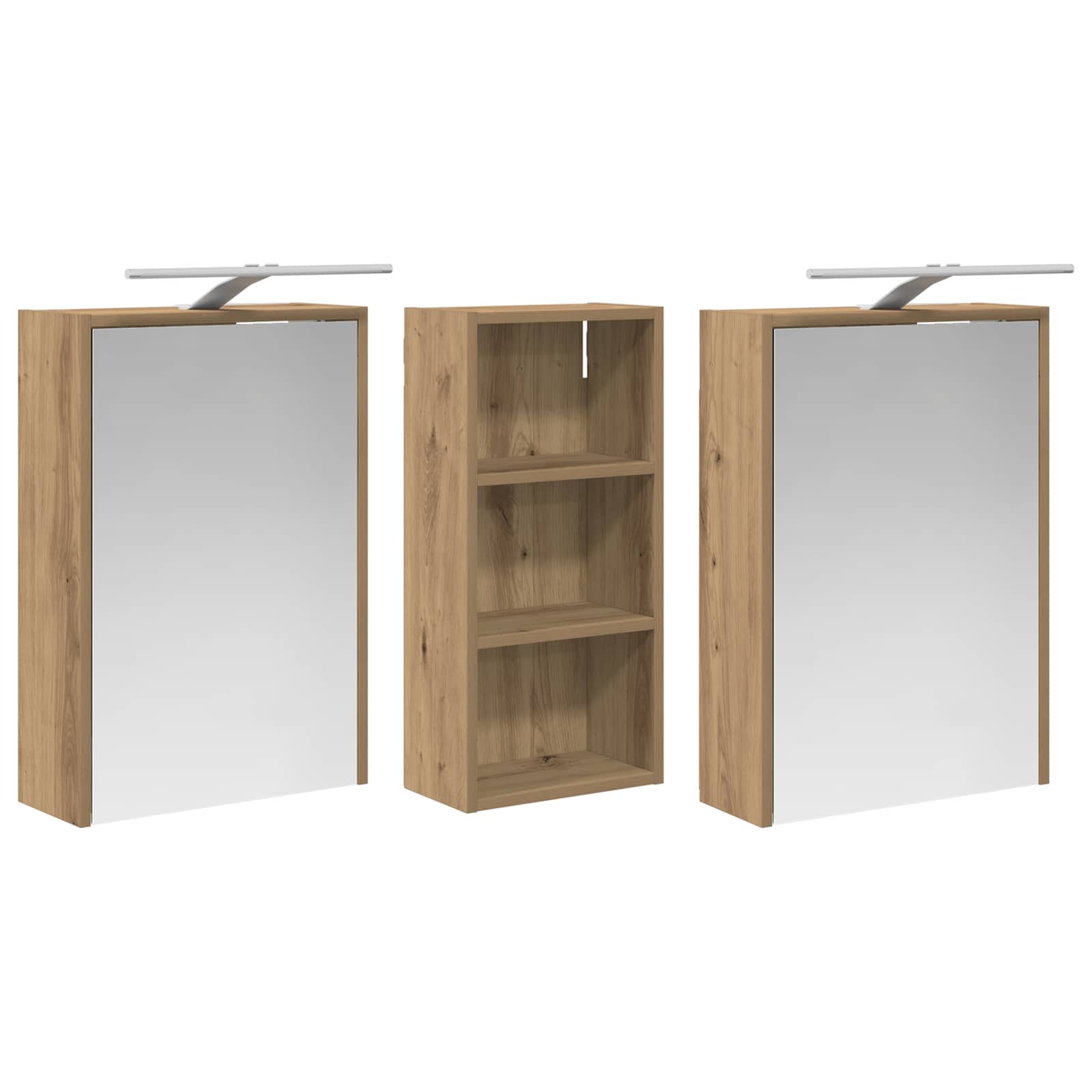 Σετ Ντουλαπιών Μπάνιου 3 pcs 116 x 16 x 62,5 εκ. - Pakobazaar