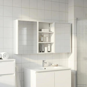 Σετ Ντουλαπιών Μπάνιου με ράφι 3 pcs 126 x 16 x 62.5 εκ. - Pakobazaar