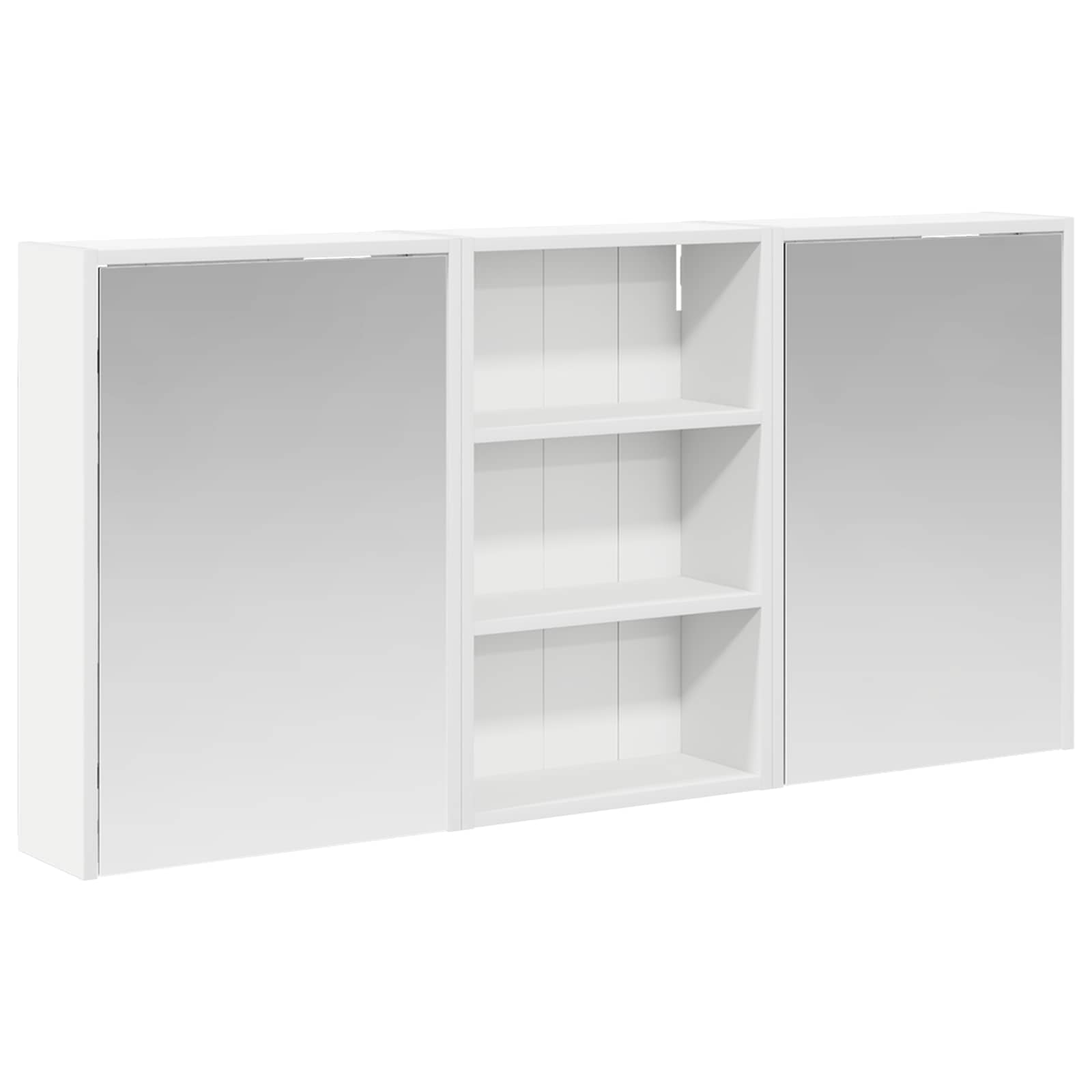 Σετ Ντουλαπιών Μπάνιου με ράφι 3 pcs 126 x 16 x 62.5 εκ. - Pakobazaar