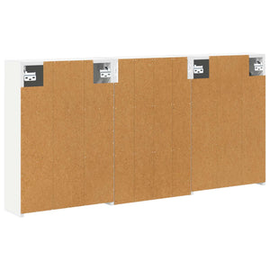 Σετ Ντουλαπιών Μπάνιου με ράφι 3 pcs 126 x 16 x 62.5 εκ. - Pakobazaar