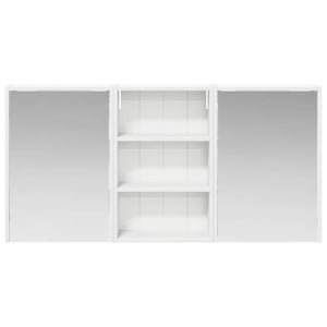 Σετ Ντουλαπιών Μπάνιου με ράφι 3 pcs 126 x 16 x 62.5 εκ. - Pakobazaar