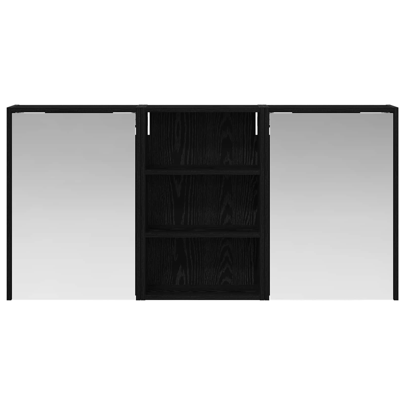 Σετ Ντουλαπιών Μπάνιου με ράφι 3 pcs 126 x 16 x 62.5 εκ. - Pakobazaar