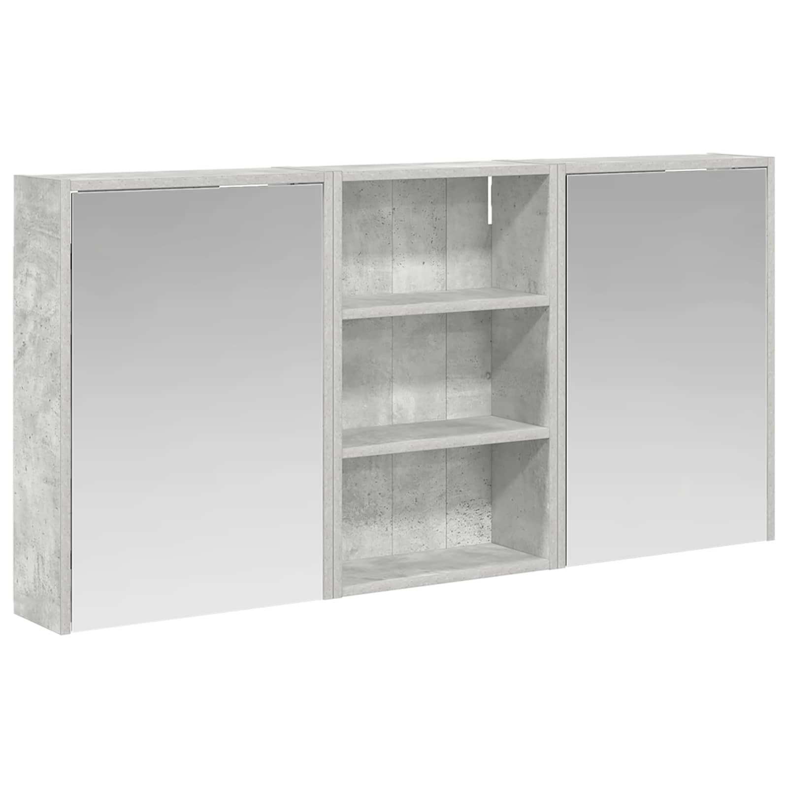 Σετ Ντουλαπιών Μπάνιου με ράφι 3 pcs 126 x 16 x 62.5 εκ. - Pakobazaar