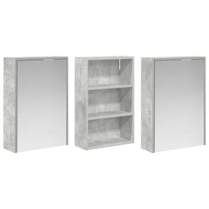 Σετ Ντουλαπιών Μπάνιου 3 τμχ. 126 x 16 x 62.5 εκ. - Pakobazaar