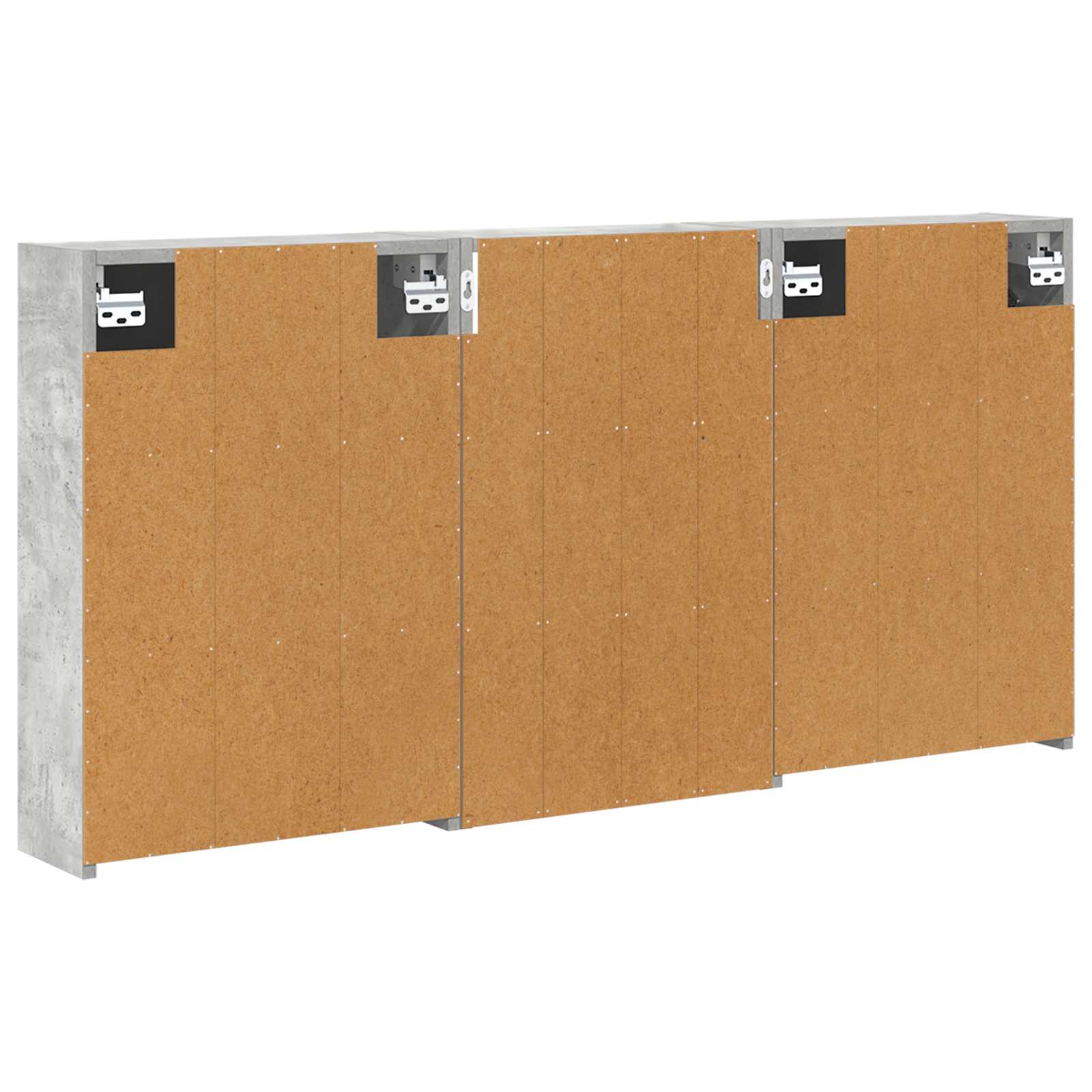 Σετ Ντουλαπιών Μπάνιου με ράφι 3 pcs 126 x 16 x 62.5 εκ. - Pakobazaar