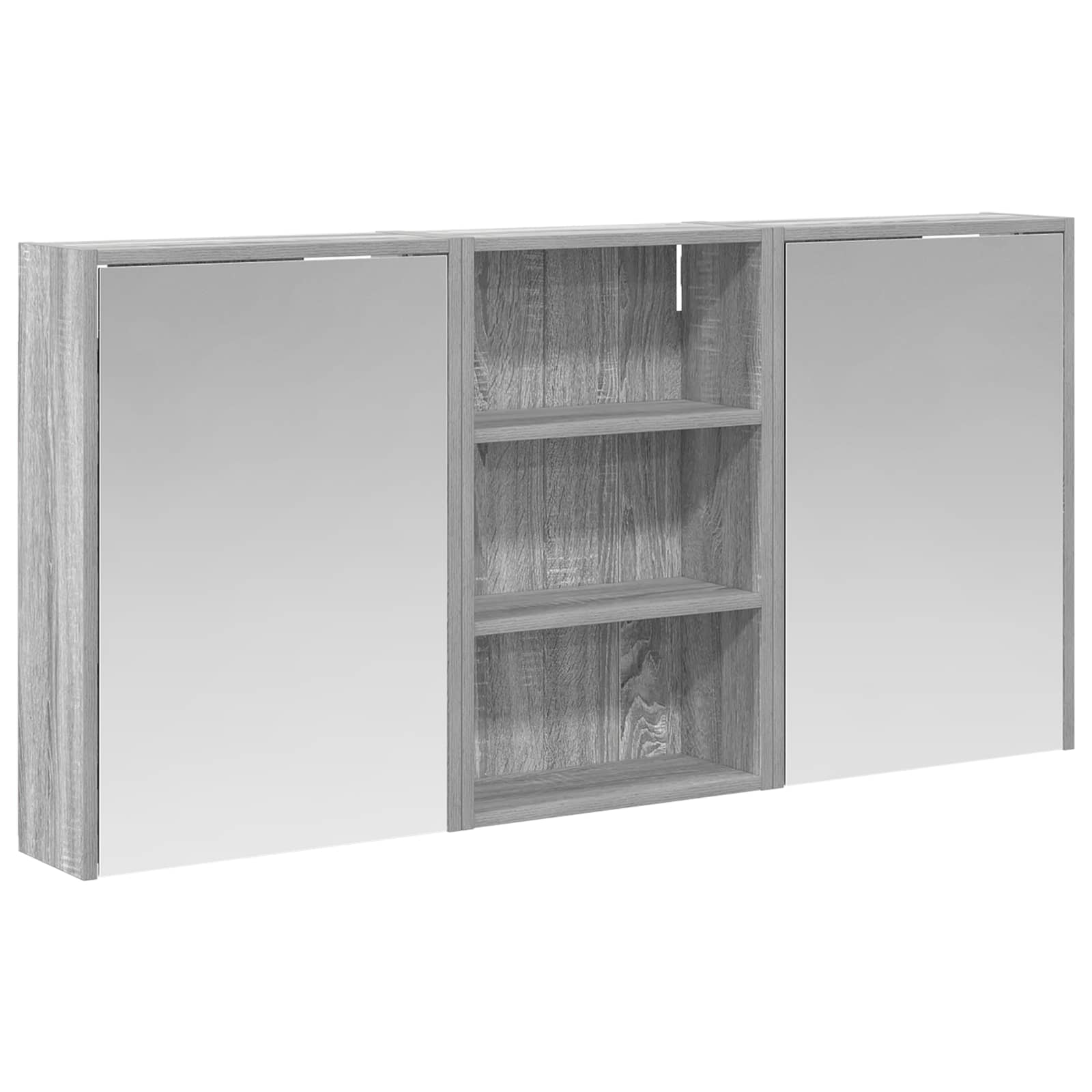 Σετ Ντουλαπιών Μπάνιου με ράφι 3 pcs 126 x 16 x 62.5 εκ. - Pakobazaar