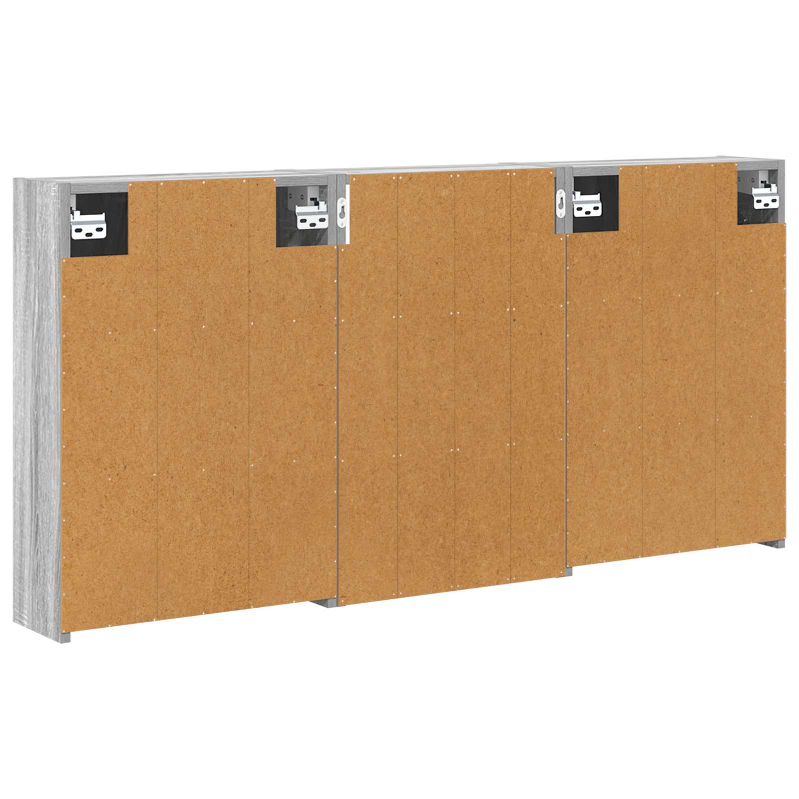 Σετ Ντουλαπιών Μπάνιου με ράφι 3 pcs 126 x 16 x 62.5 εκ. - Pakobazaar