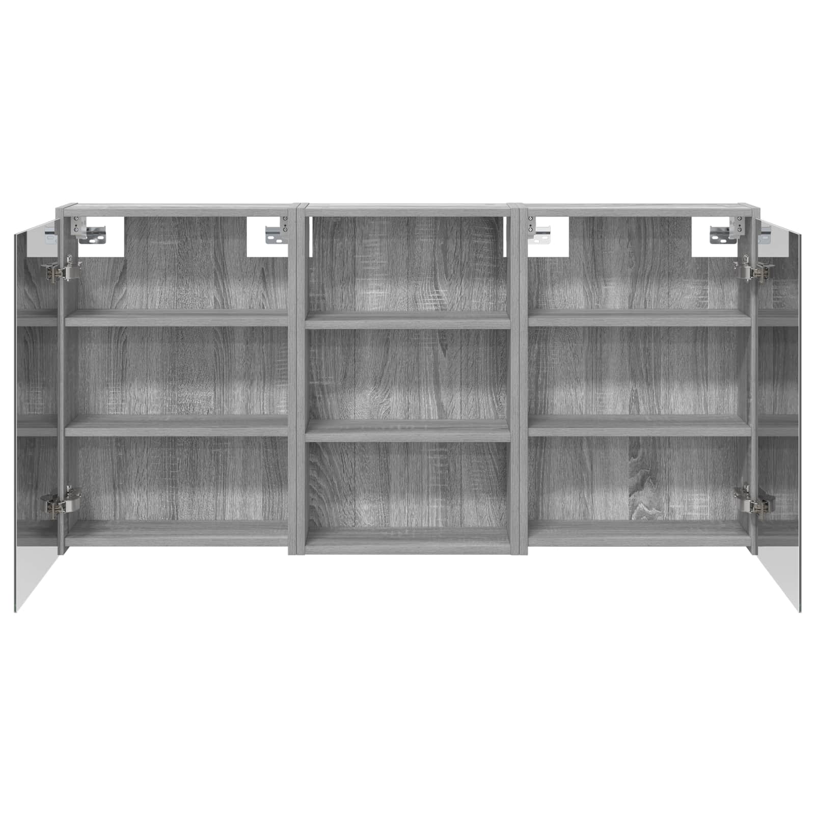 Σετ Ντουλαπιών Μπάνιου με ράφι 3 pcs 126 x 16 x 62.5 εκ. - Pakobazaar