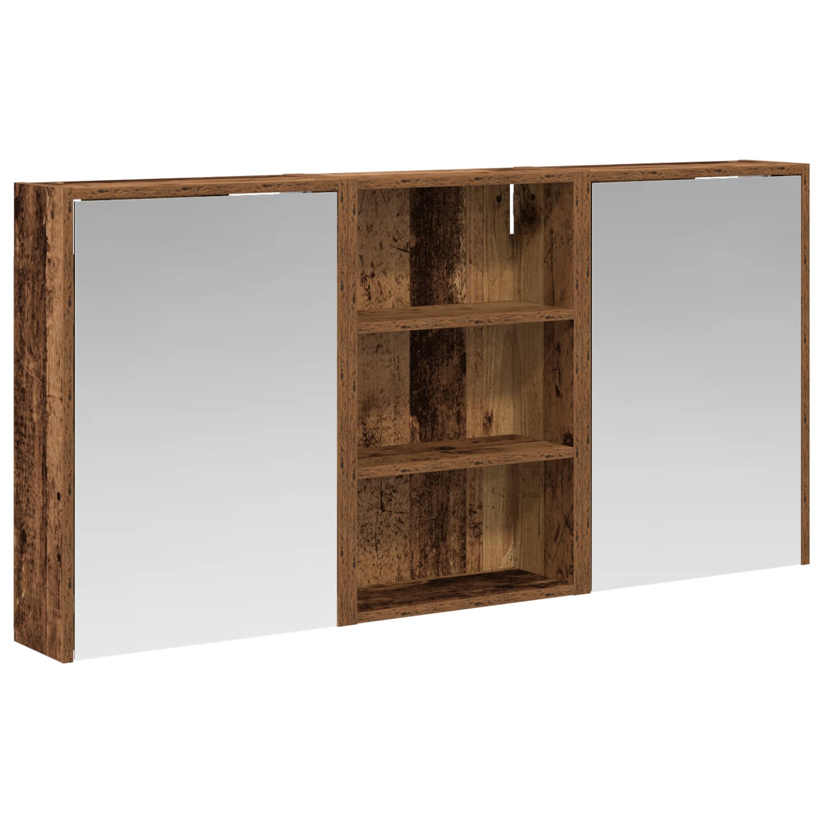 Σετ Ντουλαπιών Μπάνιου με ράφι 3 pcs 126 x 16 x 62.5 εκ. - Pakobazaar