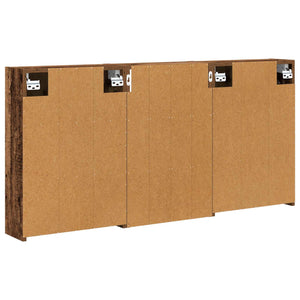 Σετ Ντουλαπιών Μπάνιου με ράφι 3 pcs 126 x 16 x 62.5 εκ. - Pakobazaar