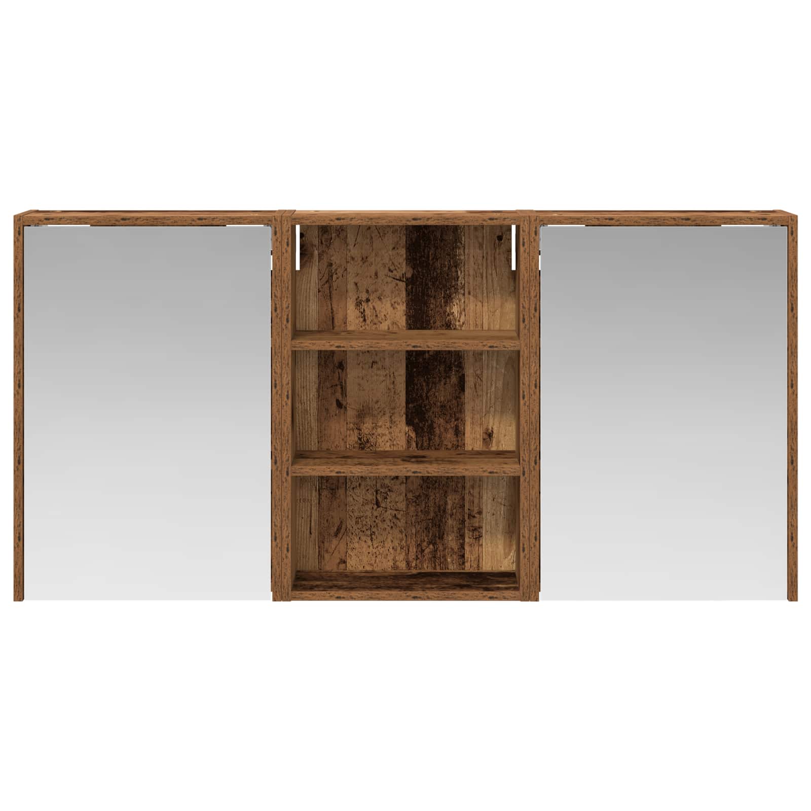 Σετ Ντουλαπιών Μπάνιου με ράφι 3 pcs 126 x 16 x 62.5 εκ. - Pakobazaar