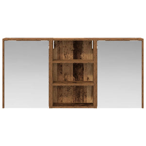 Σετ Ντουλαπιών Μπάνιου με ράφι 3 pcs 126 x 16 x 62.5 εκ. - Pakobazaar