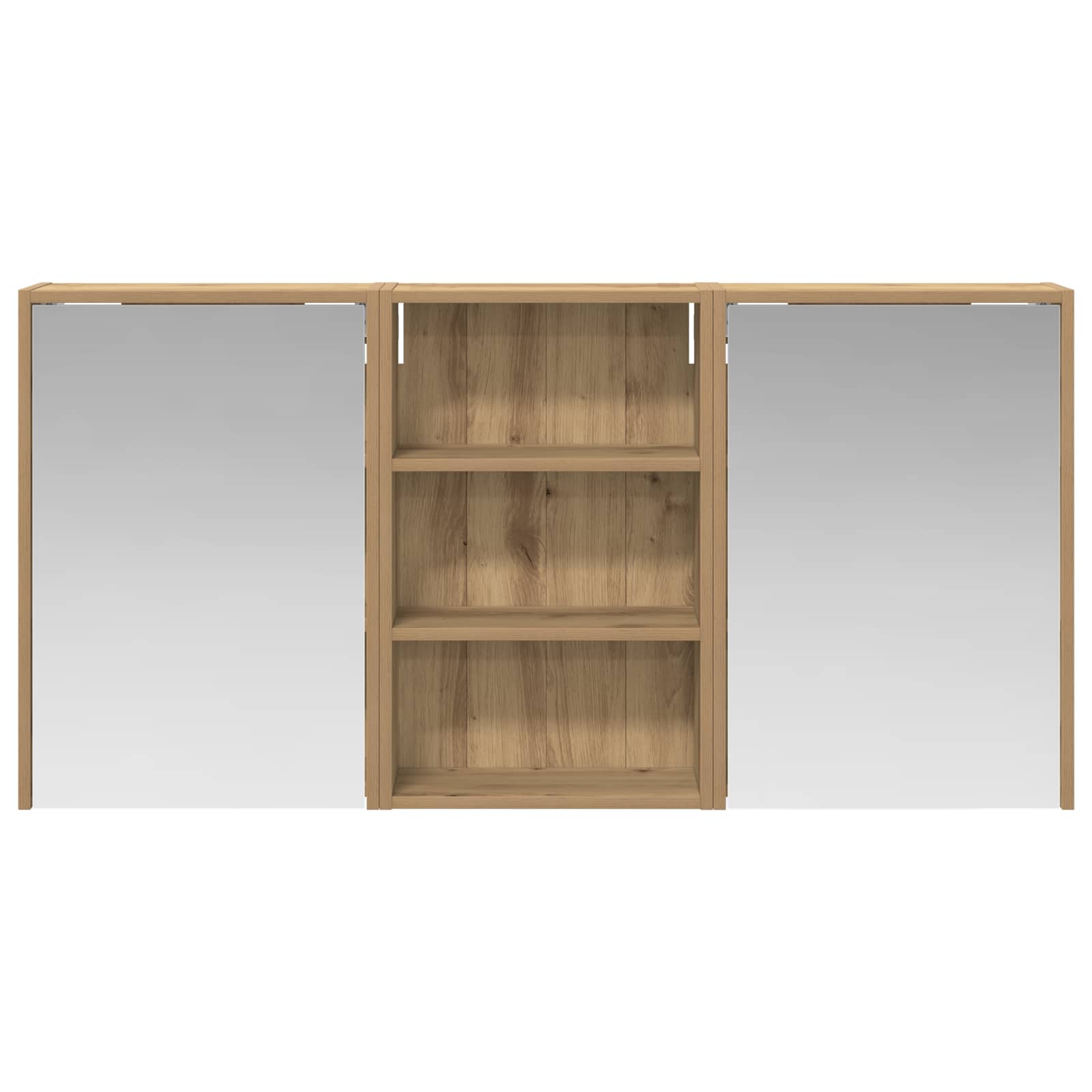 Σετ Ντουλαπιών Μπάνιου με ράφι 3 pcs 126 x 16 x 62.5 εκ. - Pakobazaar