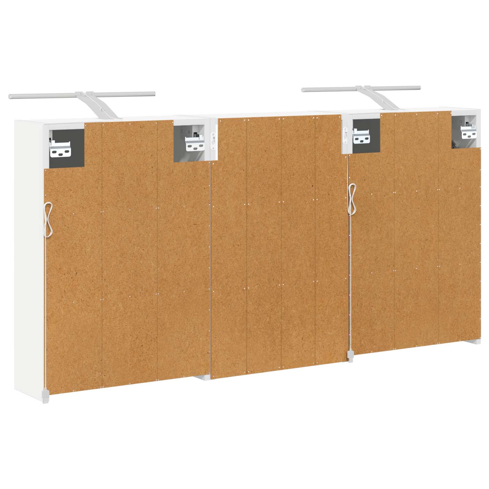 Σετ Ντουλαπιών Μπάνιου με ράφι 3 pcs 126 x 16 x 62.5 εκ. - Pakobazaar
