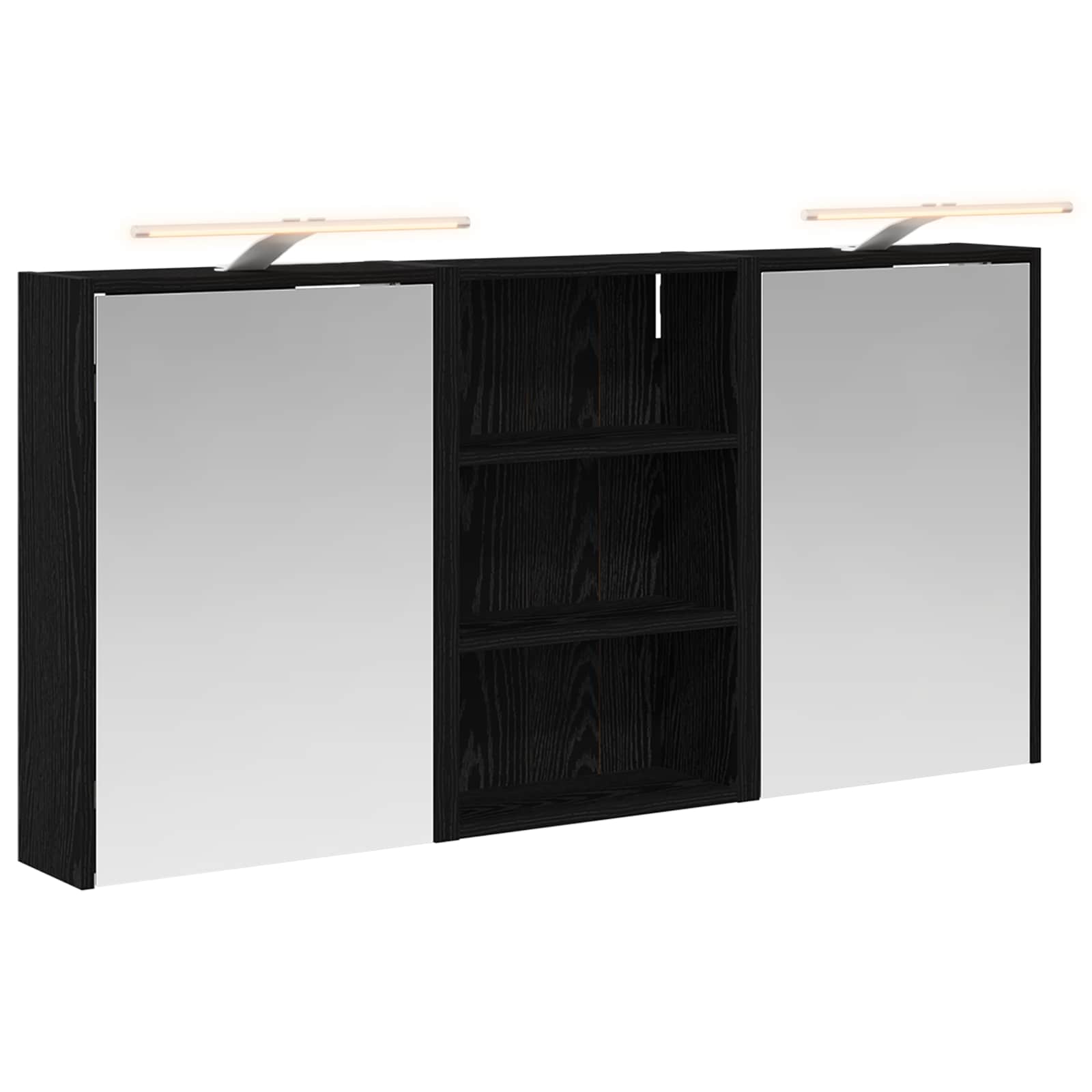 Σετ Ντουλαπιών Μπάνιου με ράφι 3 pcs 126 x 16 x 62.5 εκ. - Pakobazaar