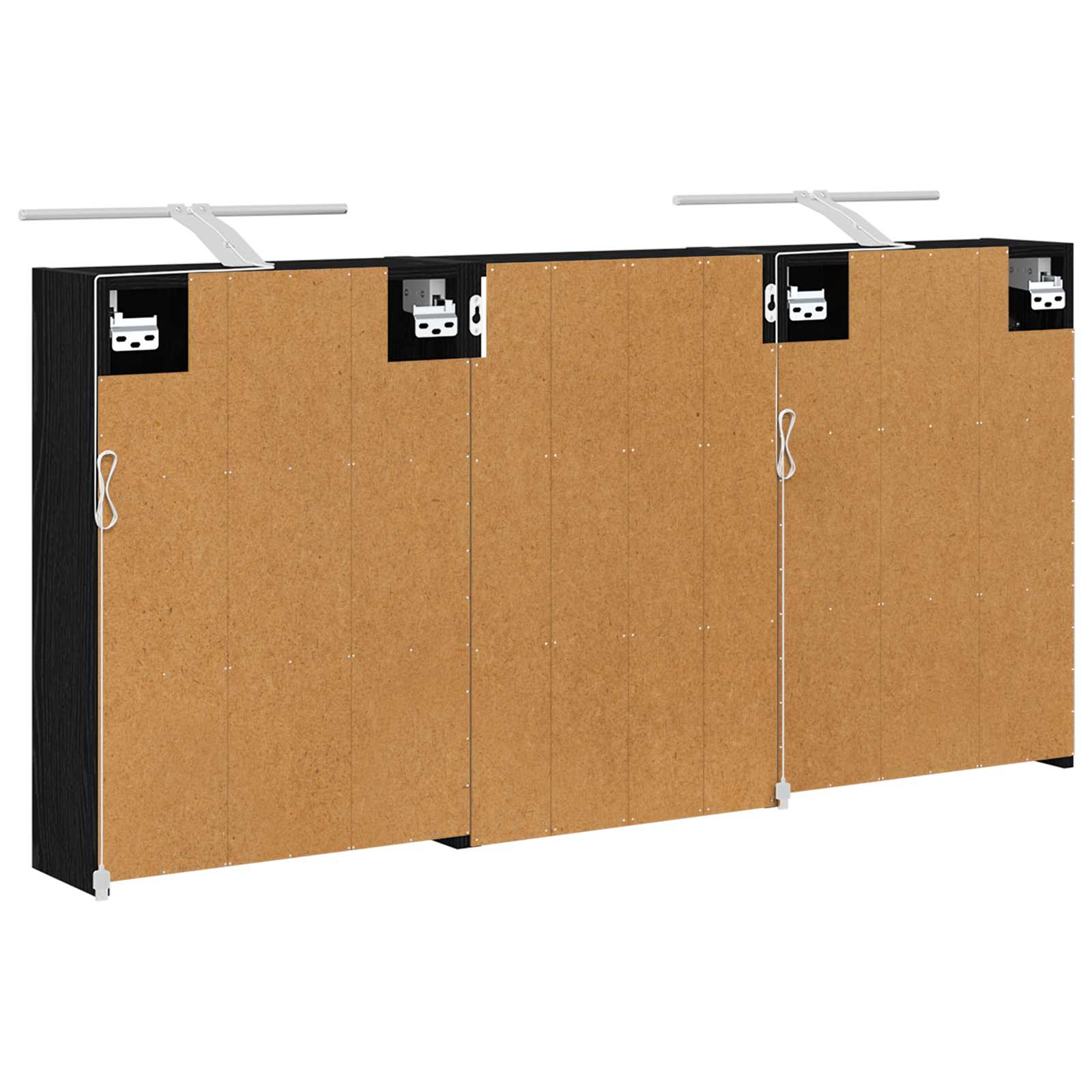 Σετ Ντουλαπιών Μπάνιου με ράφι 3 pcs 126 x 16 x 62.5 εκ. - Pakobazaar
