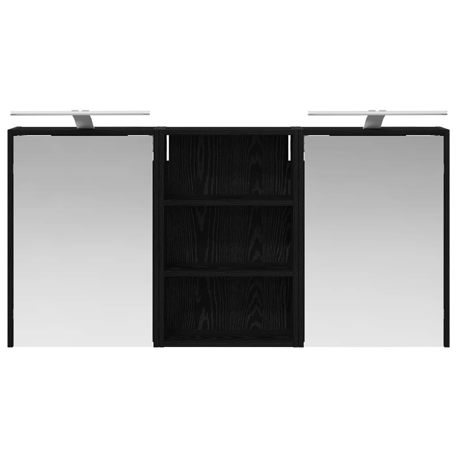 Σετ Ντουλαπιών Μπάνιου με ράφι 3 pcs 126 x 16 x 62.5 εκ. - Pakobazaar