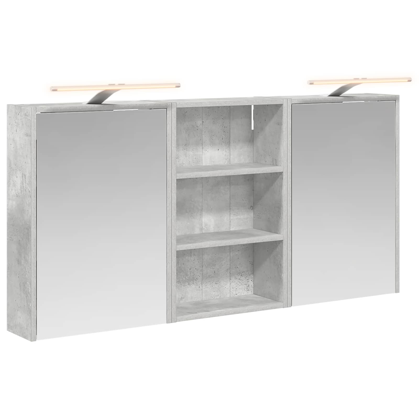 Σετ Ντουλαπιών Μπάνιου με ράφι 3 pcs 126 x 16 x 62.5 εκ. - Pakobazaar