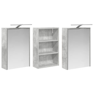 Σετ Ντουλαπιών Μπάνιου 3 τεμ. 126 x 16 x 62.5 εκ. - Pakobazaar
