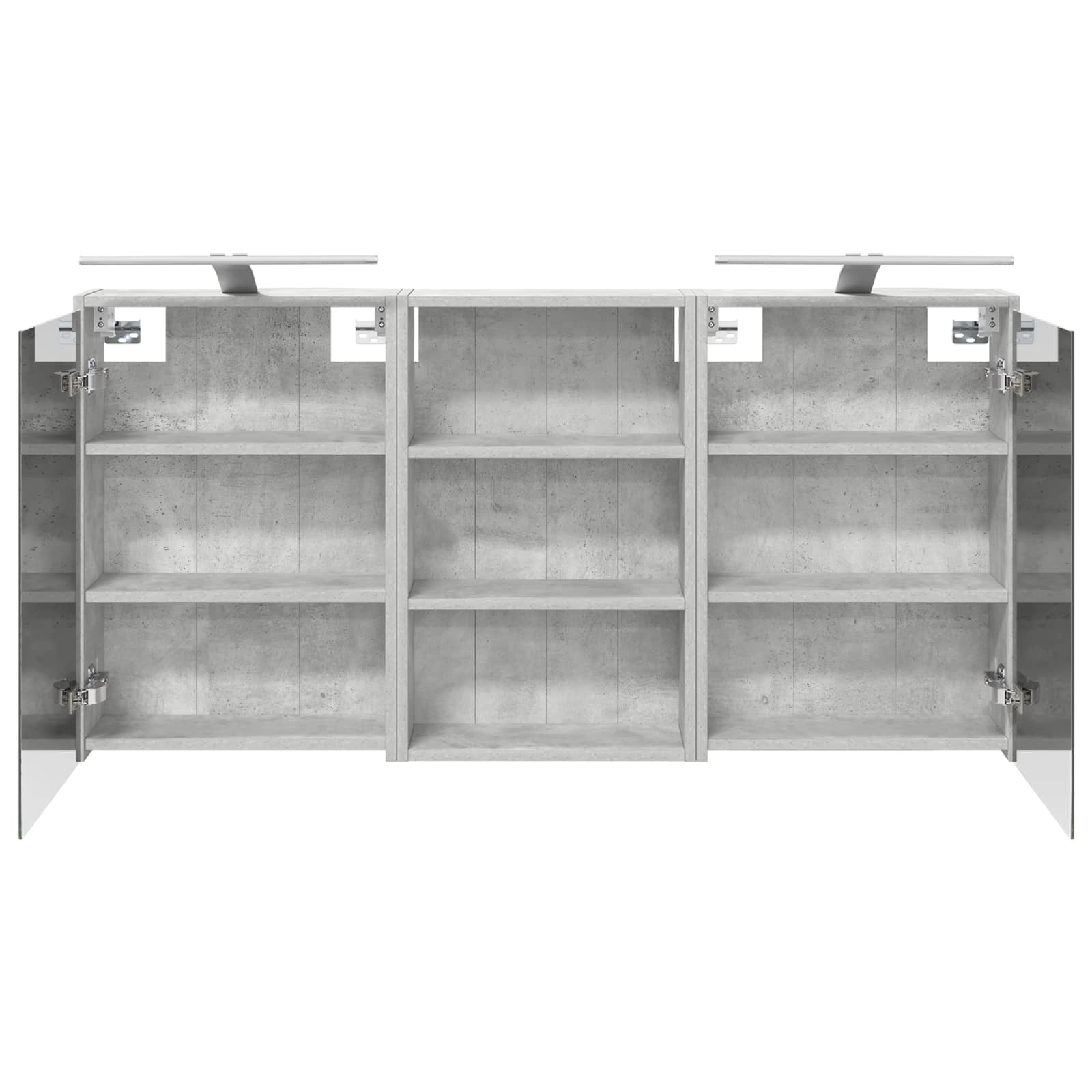 Σετ Ντουλαπιών Μπάνιου με ράφι 3 pcs 126 x 16 x 62.5 εκ. - Pakobazaar