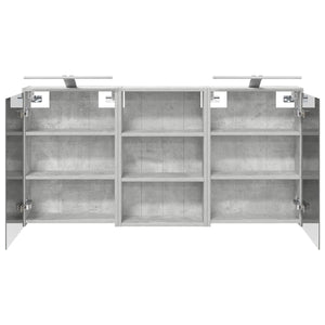Σετ Ντουλαπιών Μπάνιου 3 τεμ. 126 x 16 x 62.5 εκ. - Pakobazaar