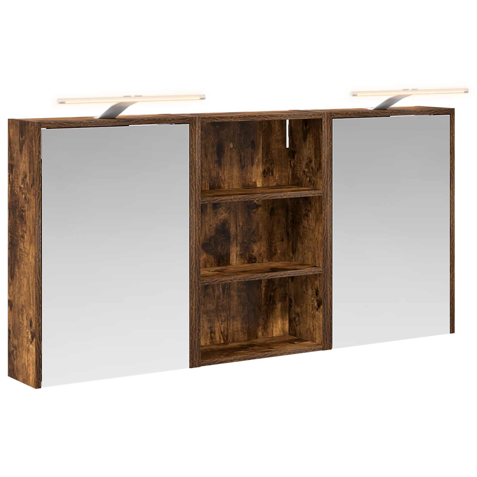 Σετ Ντουλαπιών Μπάνιου με ράφι 3 pcs 126 x 16 x 62.5 εκ. - Pakobazaar