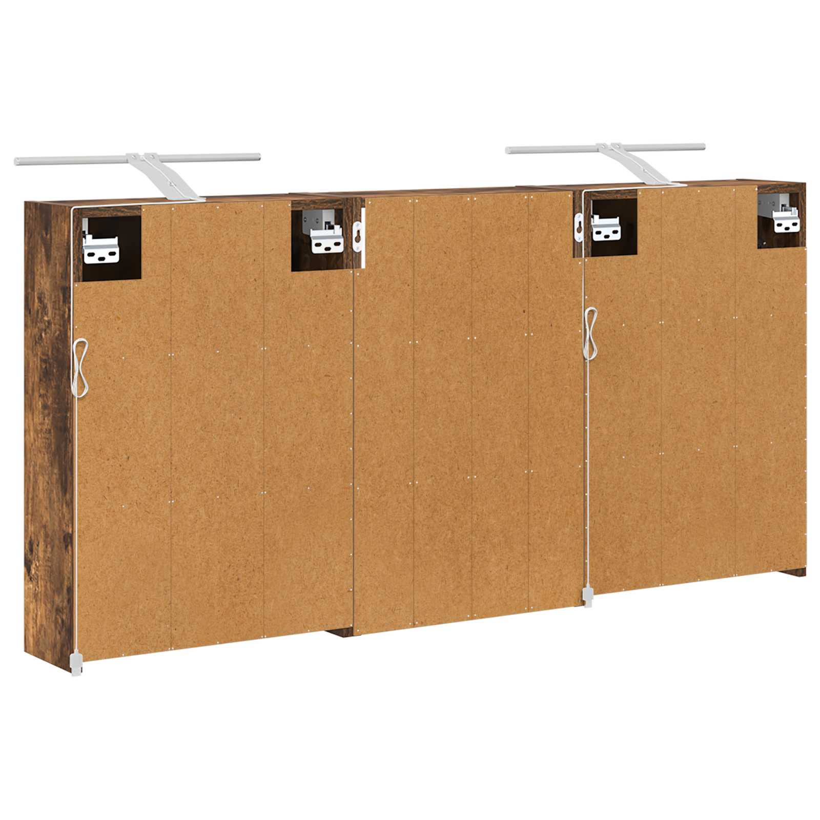 Σετ Ντουλαπιών Μπάνιου με ράφι 3 pcs 126 x 16 x 62.5 εκ. - Pakobazaar