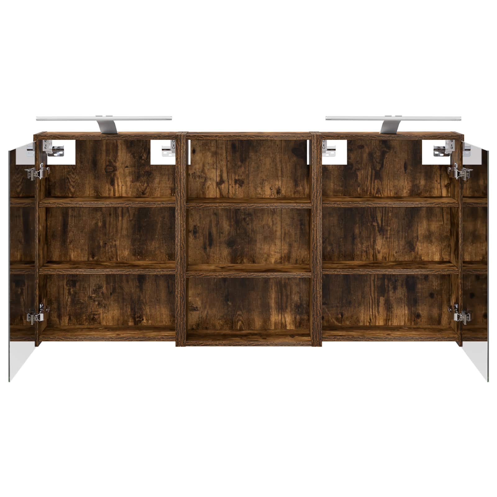 Σετ Ντουλαπιών Μπάνιου με ράφι 3 pcs 126 x 16 x 62.5 εκ. - Pakobazaar