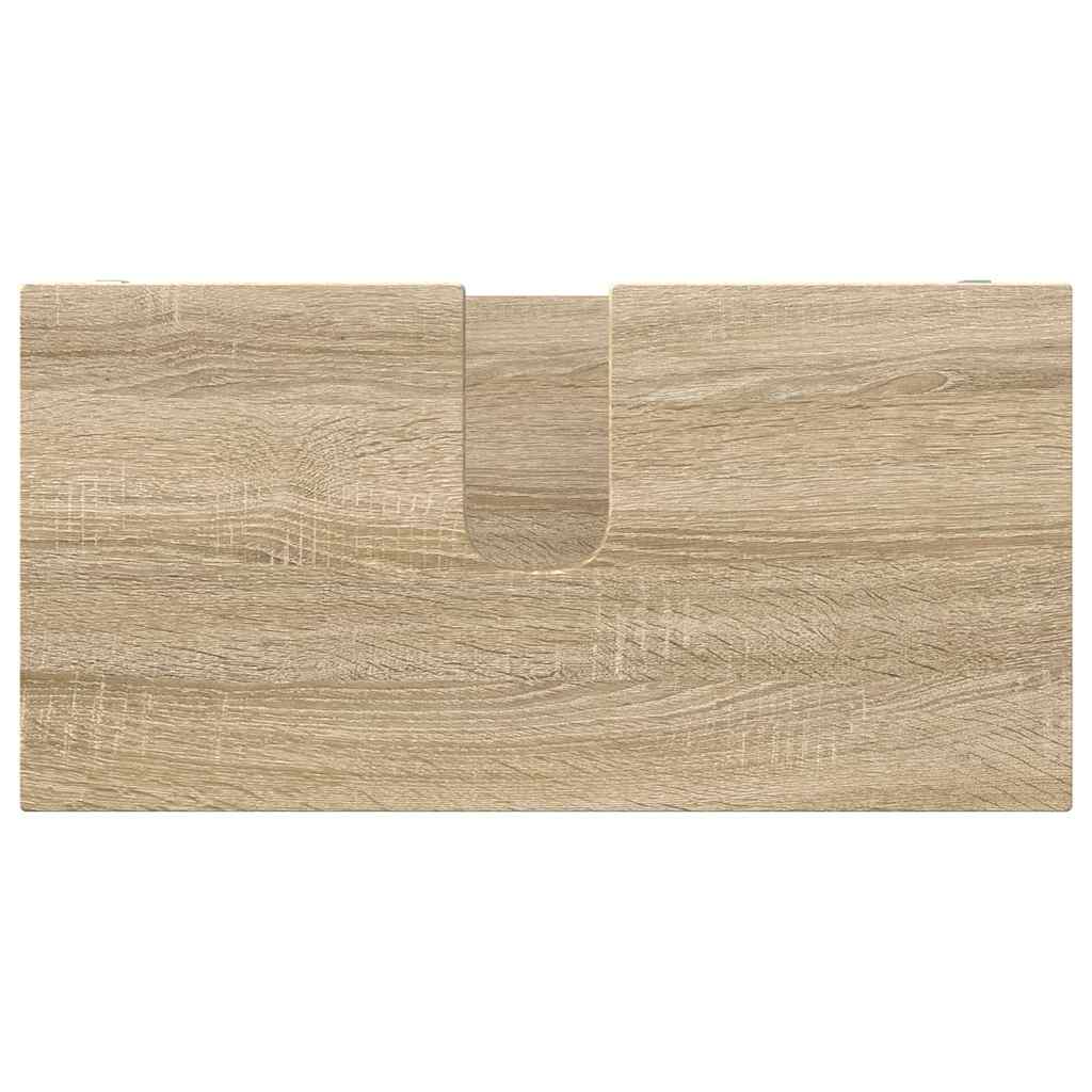 Σετ Επίπλων Μπάνιου 4 pcs Δρύς Sonoma Επεξεργασμένο ξύλο