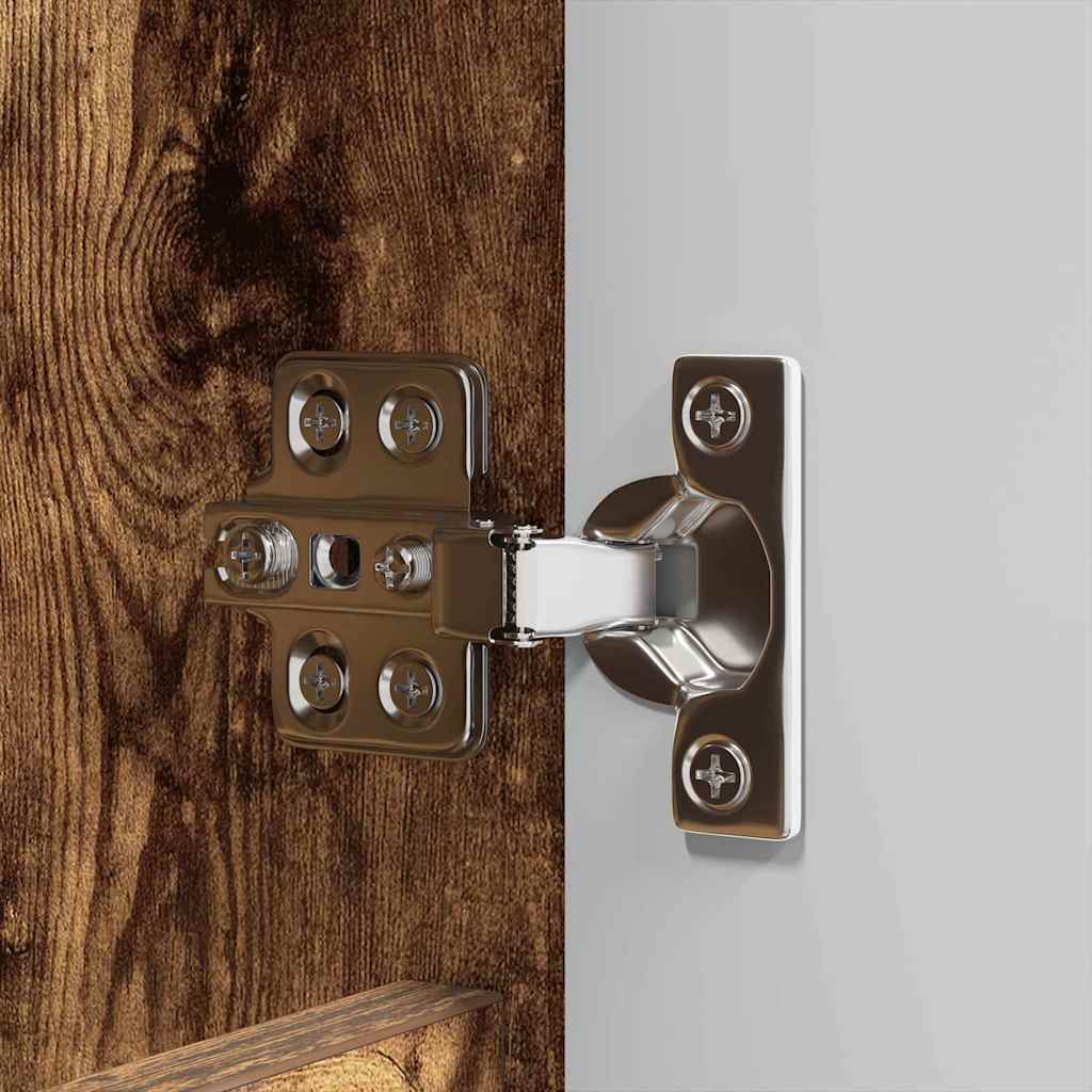 Σετ Επίπλων Μπάνιου 4 pcs Καπνιστό Δρύς Επεξεργασμένο ξύλο