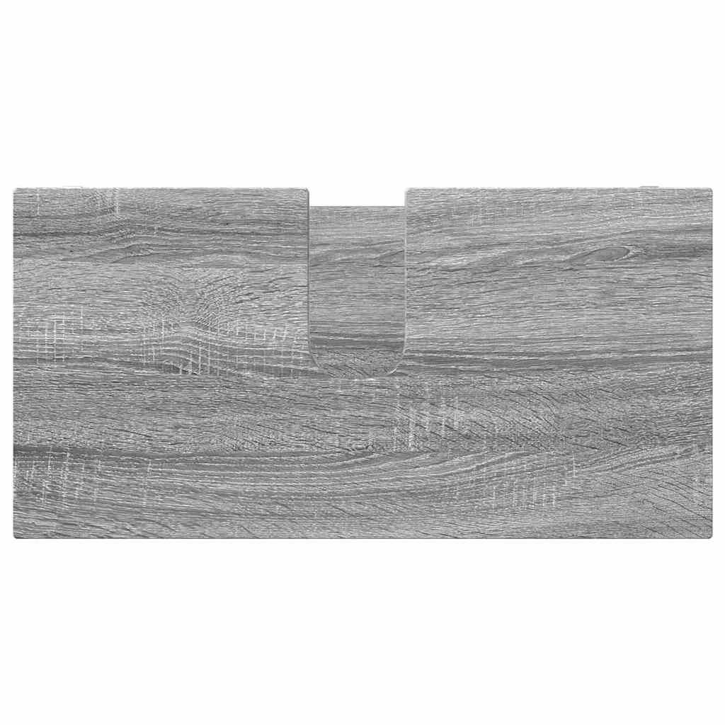 Σετ Επίπλων Μπάνιου 4 pcs Γκρίζο Σονομα Επεξεργασμένο ξύλο