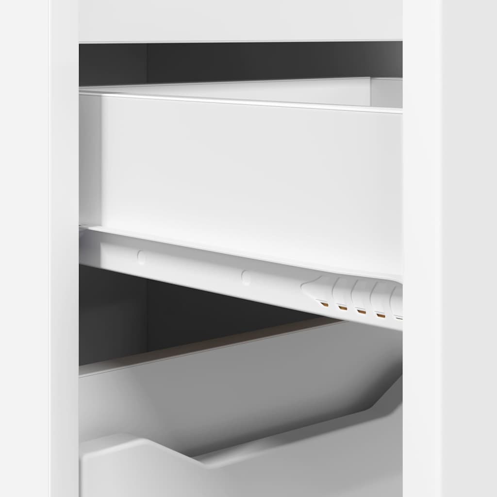 Σετ Επίπλων Μπάνιου με συρτάρι 3 pcs Λευκό Επεξεργασμένο ξύλο - Pakobazaar