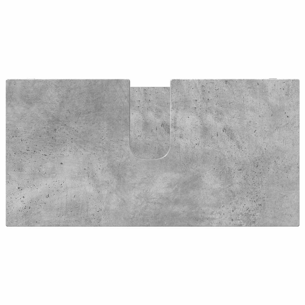 Σετ Επίπλων Μπάνιου 3 pcs Σκυρόδεμα Γκρι Επεξεργασμένο ξύλο