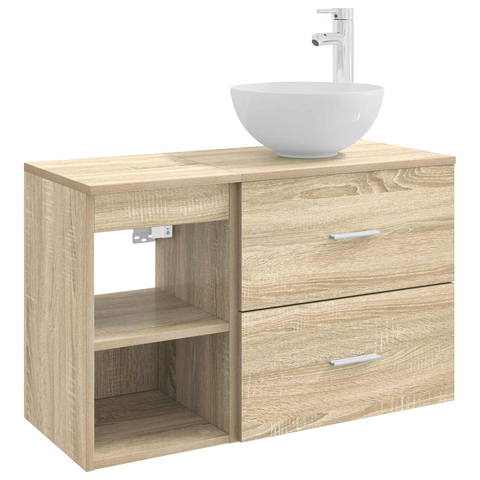 Σετ Επίπλων Μπάνιου 2 pcs Sonoma Δρυς Επεξεργασμένο Ξύλο