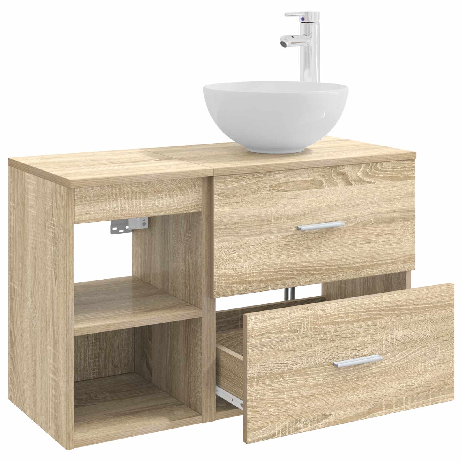 Σετ Επίπλων Μπάνιου 2 pcs Sonoma Δρυς Επεξεργασμένο Ξύλο
