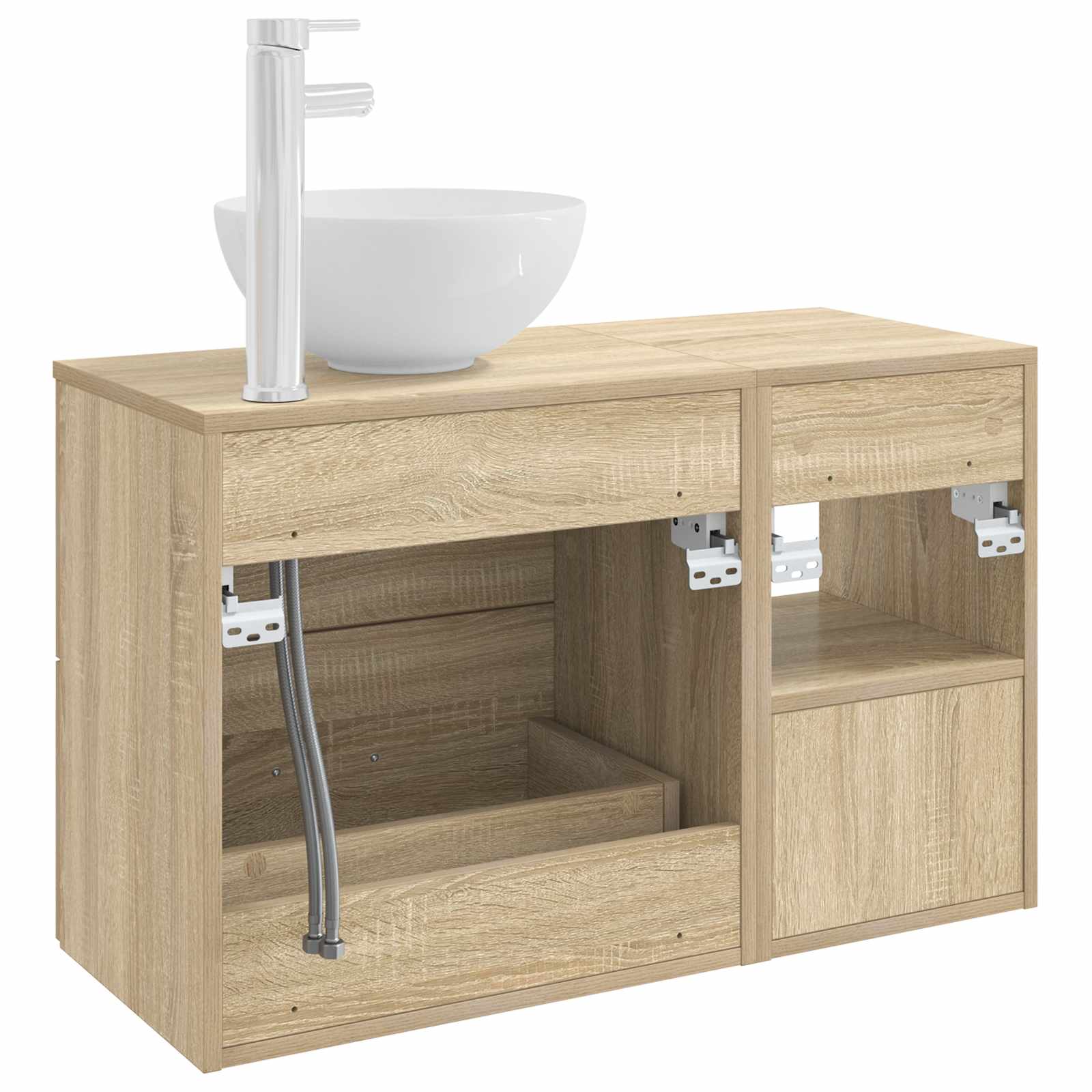 Σετ Επίπλων Μπάνιου 2 pcs Sonoma Δρυς Επεξεργασμένο Ξύλο