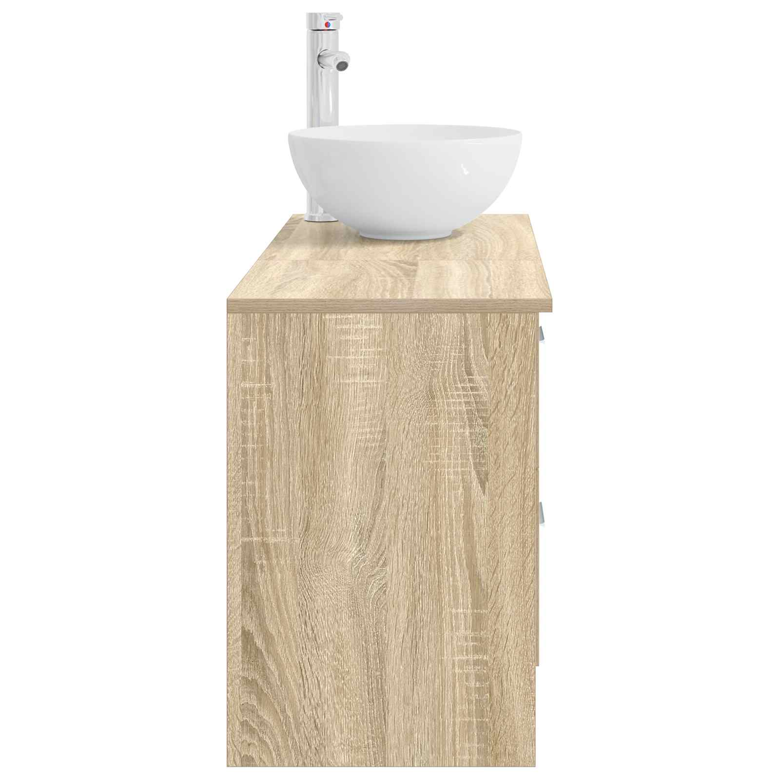 Σετ Επίπλων Μπάνιου 2 pcs Sonoma Δρυς Επεξεργασμένο Ξύλο