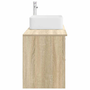 Σετ Επίπλων Μπάνιου 2 pcs Sonoma Δρυς Επεξεργασμένο Ξύλο - Pakobazaar
