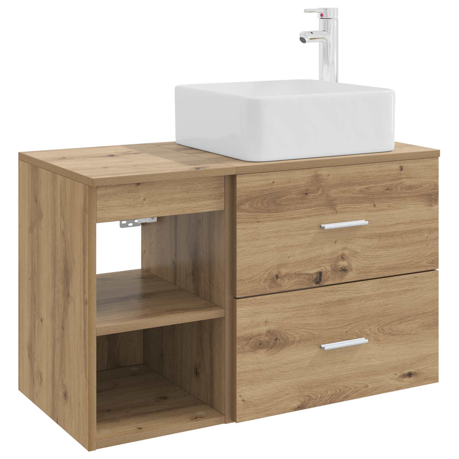 Σετ Επίπλων Μπάνιου 2 pcs Artisan Δρυς Επεξεργασμένο Ξύλο