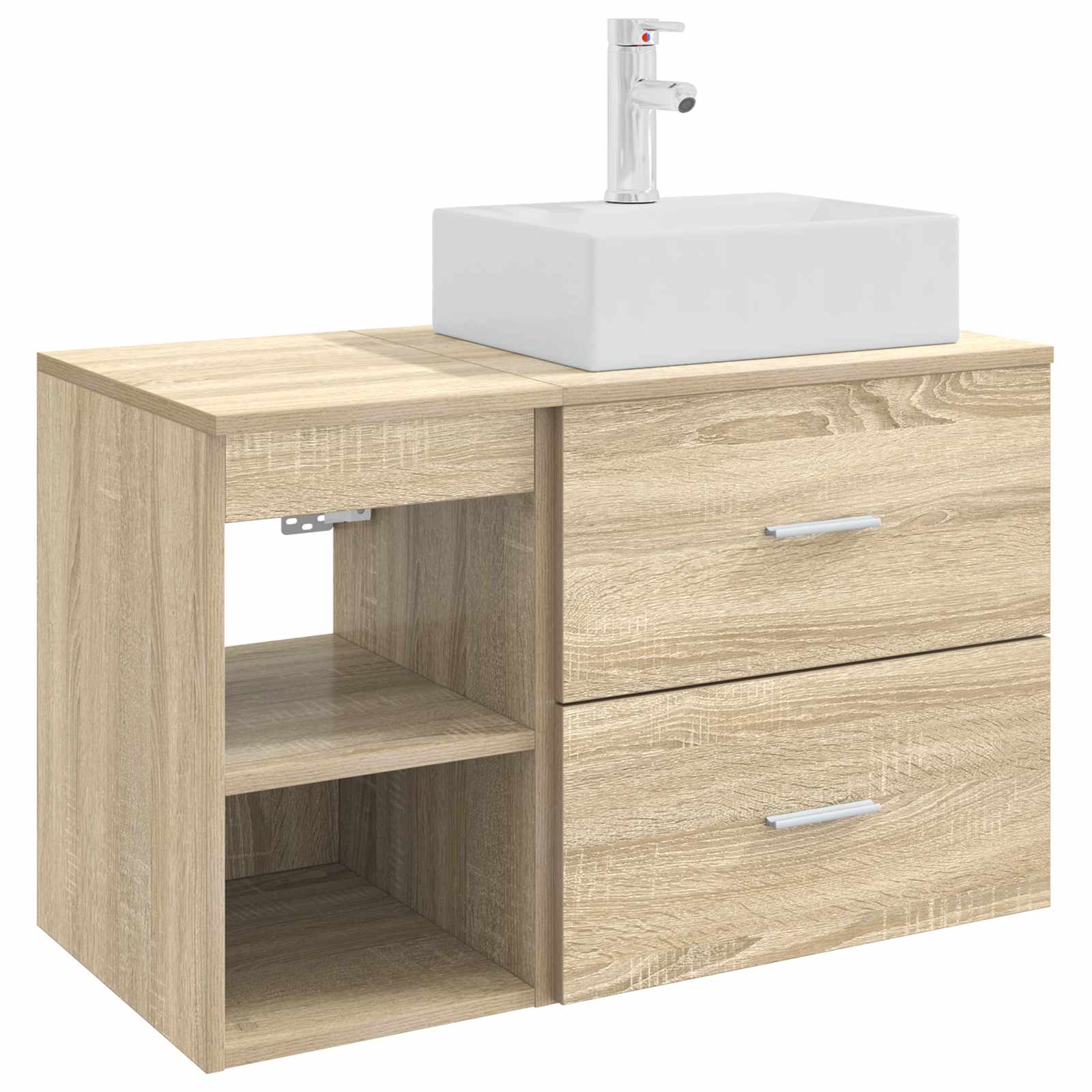 Σετ Επίπλων Μπάνιου 2 pcs Sonoma Δρυς Επεξεργασμένο Ξύλο