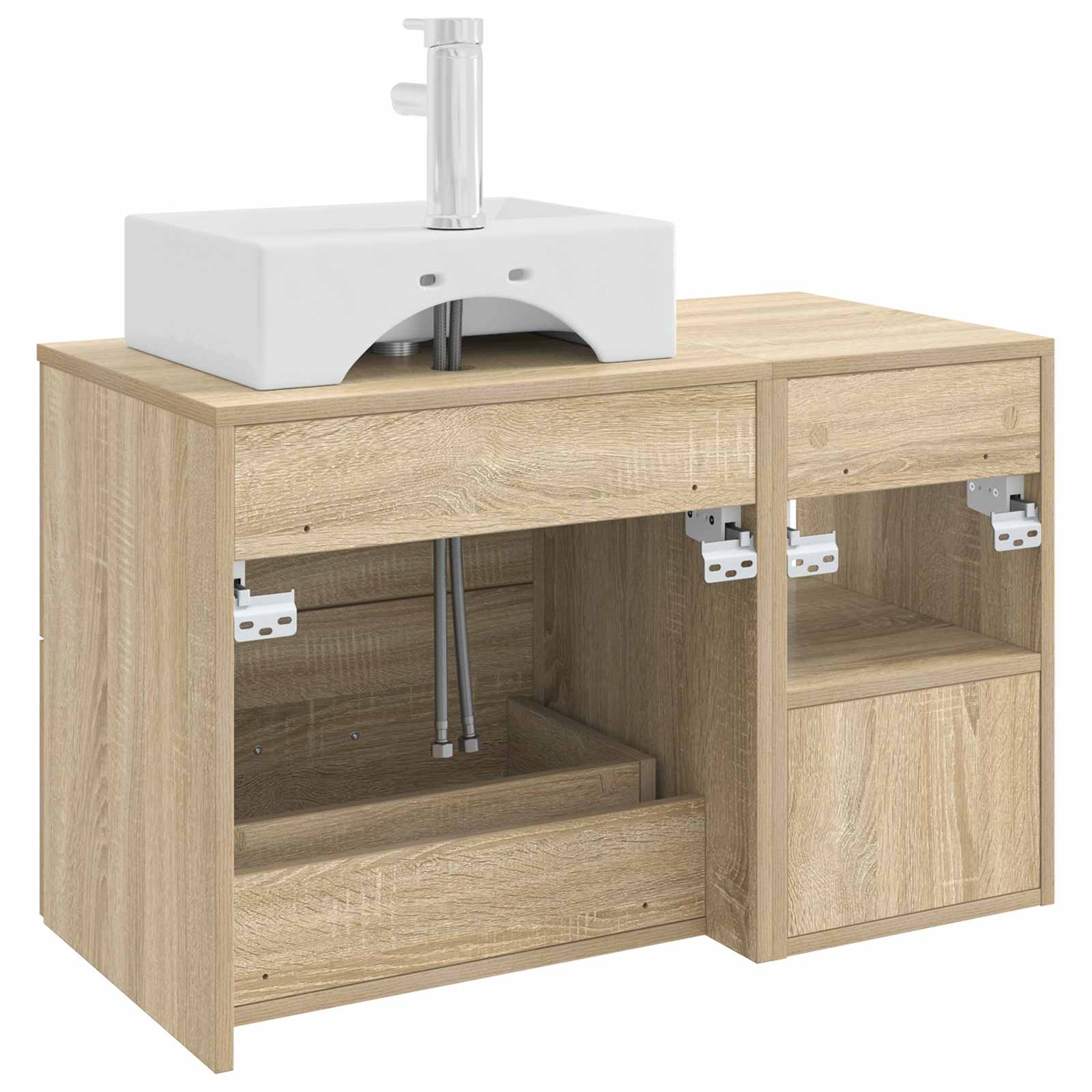 Σετ Επίπλων Μπάνιου 2 pcs Sonoma Δρυς Επεξεργασμένο Ξύλο